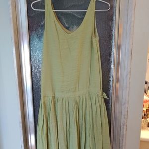 Green oversized dress